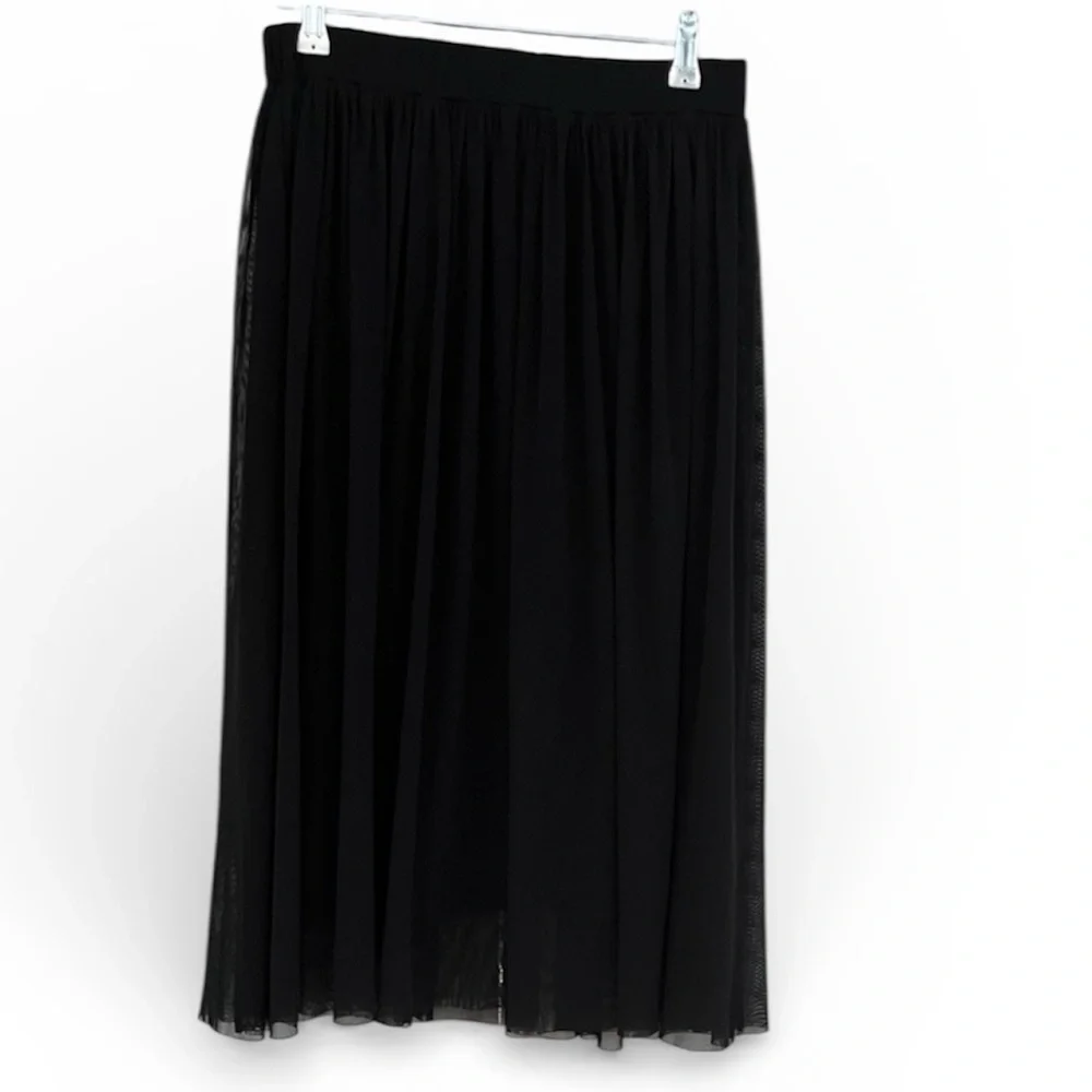 Comfy USA Elastic Waist Sz Small Skirt Sheer Overlay Whimsygoth